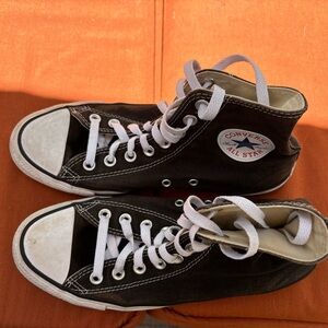 Converse high tops black  size 7M W9